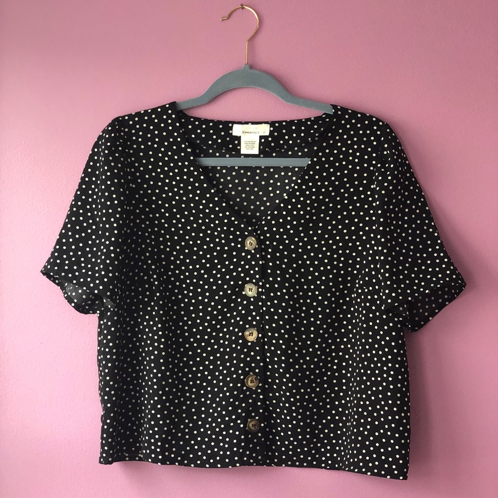 Polka dot blouse